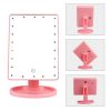 22 LED Lights Rechargeable Cosmetic Mirror 180° Rotation Makeup Mirror Touch Control Dimmable Vanity Mirror